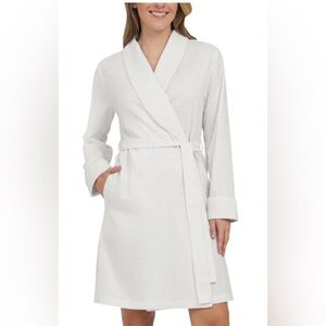 Lands' End Spa Collection Waffle Weave Robe